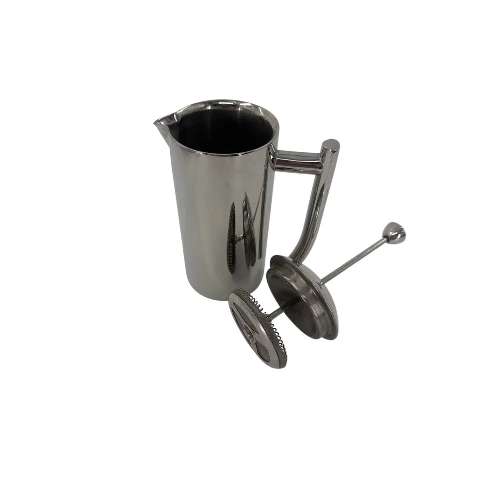 Frieling French Press Coffee Maker Silver 17oz Double Walled Stainless Steel